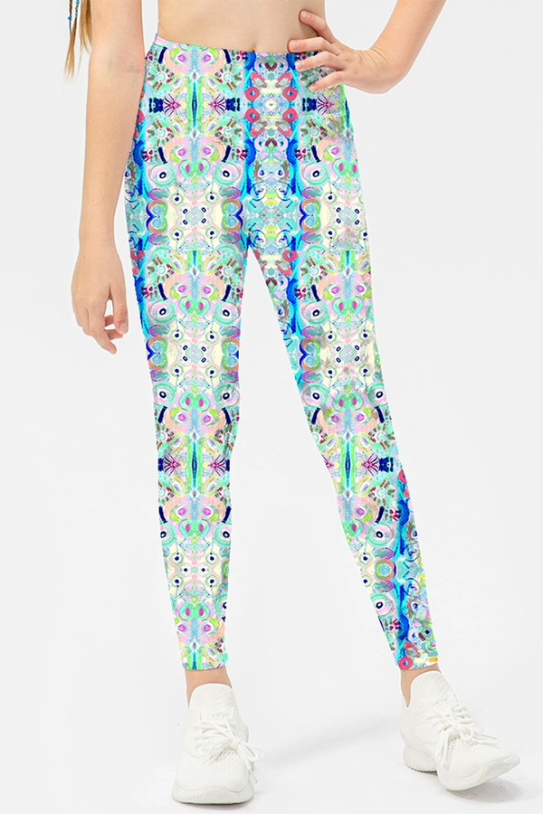 Blue Pizzazz - Kids Leggings