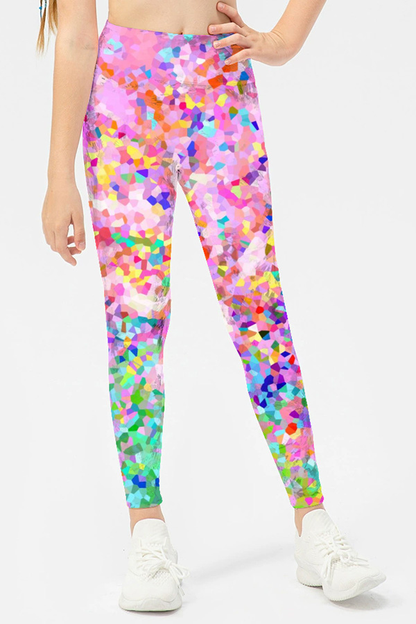 Pink Confetti - Kids Leggings