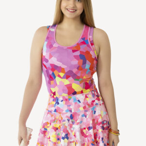pink tank top
