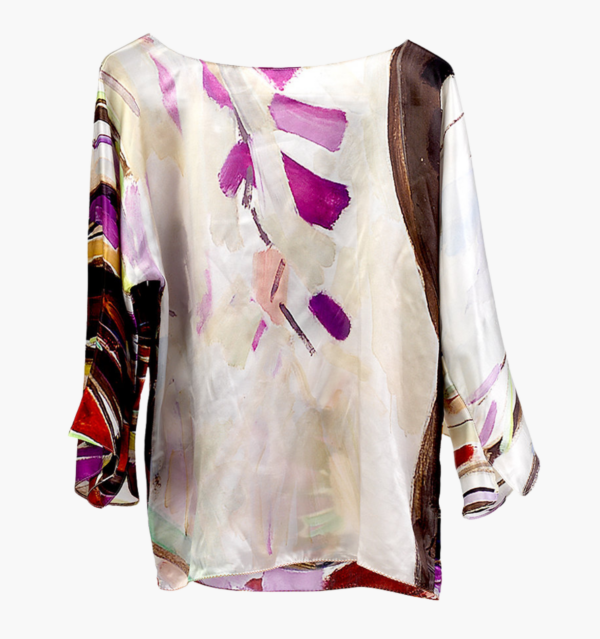 Weeping Cherry Silk Blouse