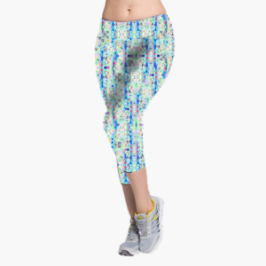 Blue Pizzazz Capri