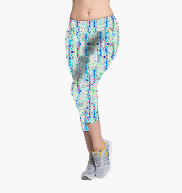 Blue Pizzazz Capri