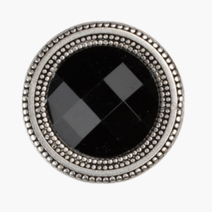 Black Crystal Silver - Magnetic Pin