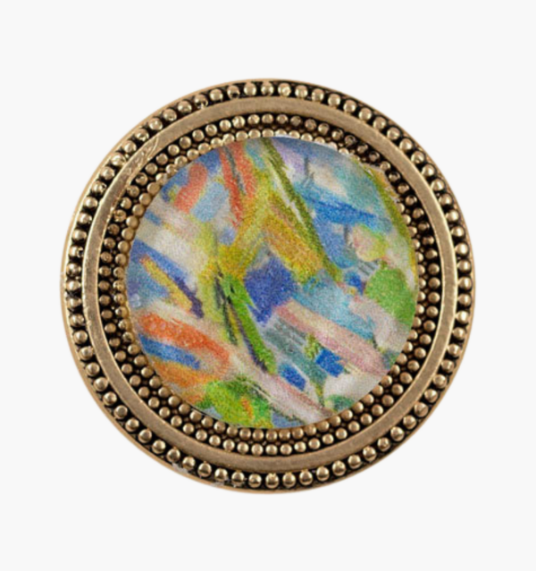 Blossoming Gold Magnetic Pin