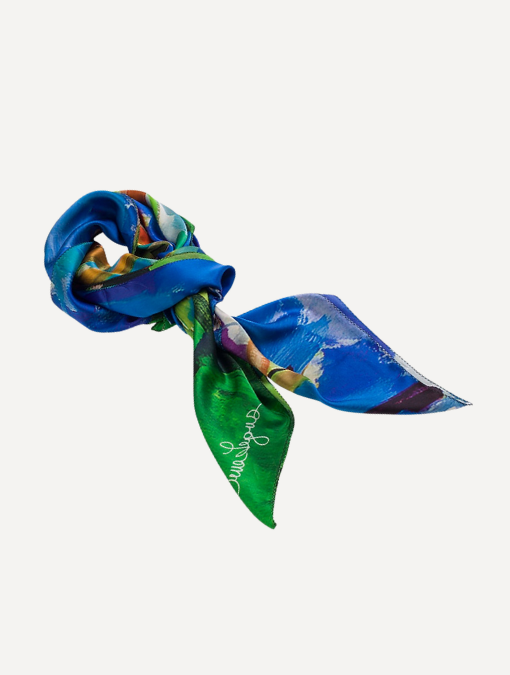 Blossoming - Silk Charmeuse Scarf