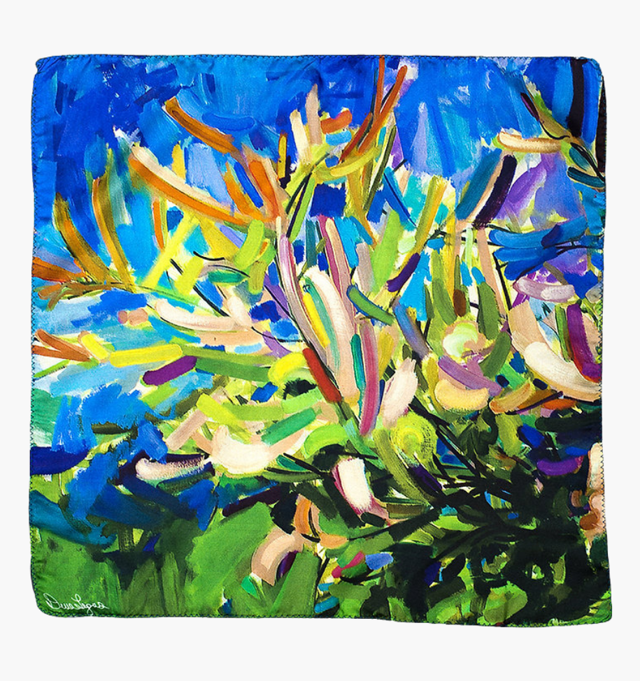 Blossoming - Silk Pocket Square