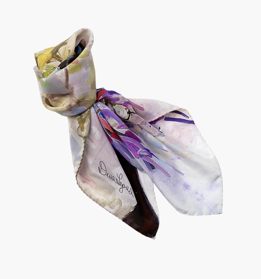 Blushing Beauty - 24" Silk Scarf