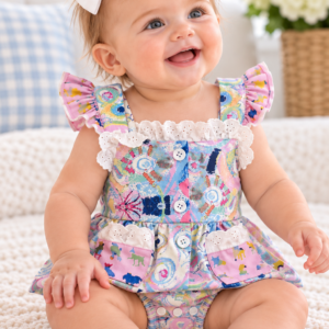 Pink Puppies - Kids Romper