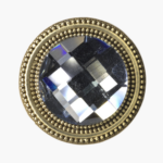 Clear Crystal Gold Magnetic Pins