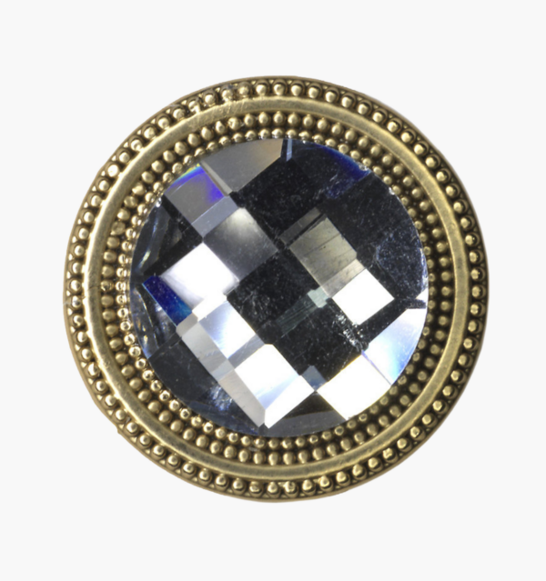 Clear Crystal Gold Magnetic Pins