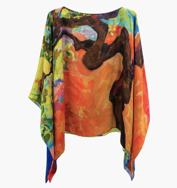 Confidence Charmeuse Silk Poncho