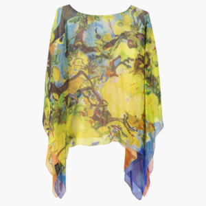 Confidence – Georgette Silk Poncho