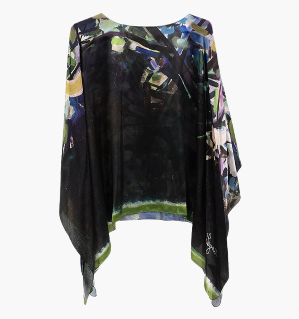 Eden Charmeuse Silk Poncho