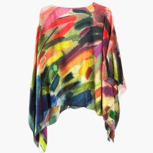 Exhilarated Charmeuse Silk Poncho