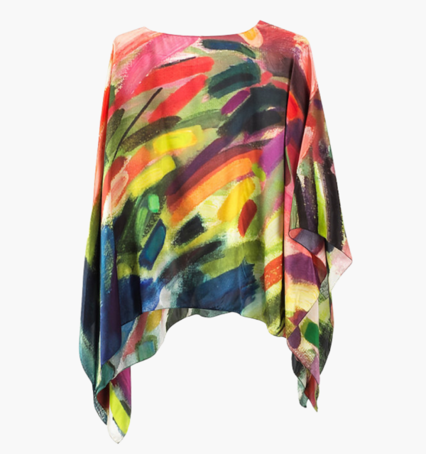 Exhilarated Charmeuse Silk Poncho