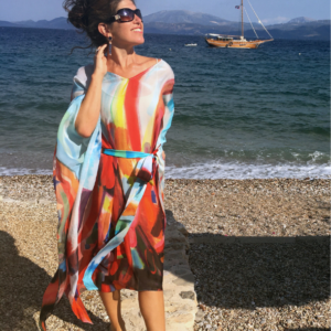 Fiery - Belted Caftan