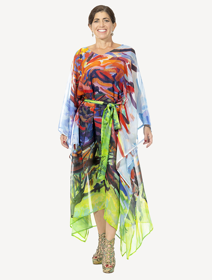 Fiery Maple - Belted Caftan