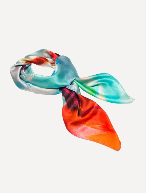 Fiery - Silk Charmeuse Scarf