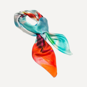 Fiery - Silk Charmeuse Scarf