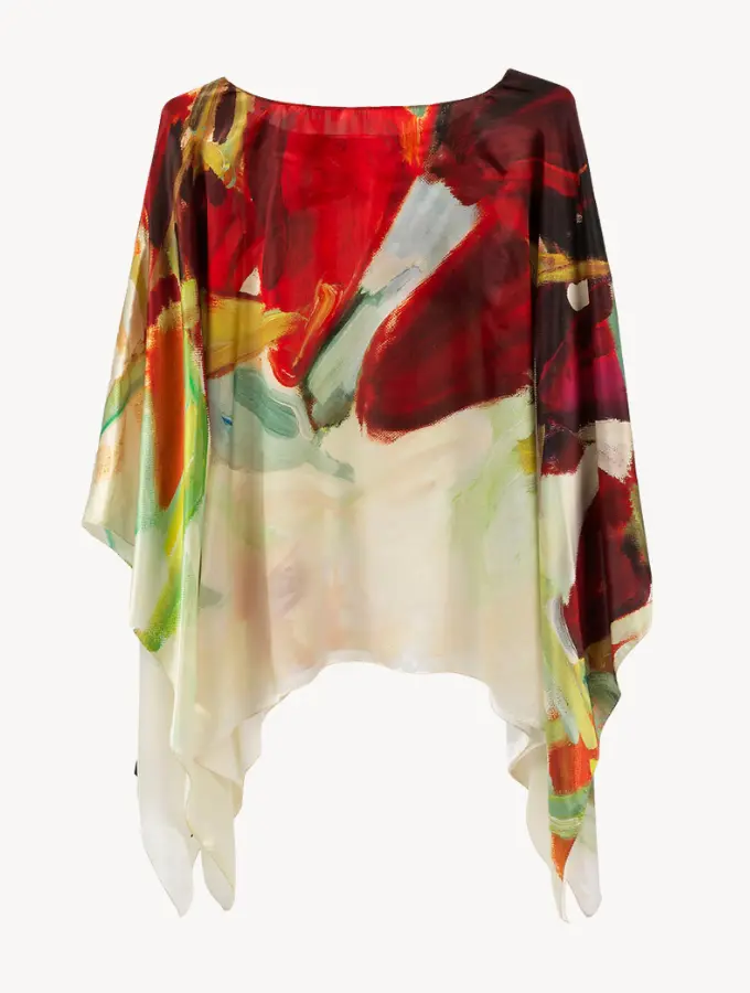 Freedom - Charmeuse Silk Poncho