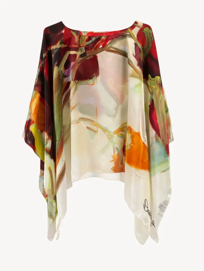 Freedom - Charmeuse Silk Poncho