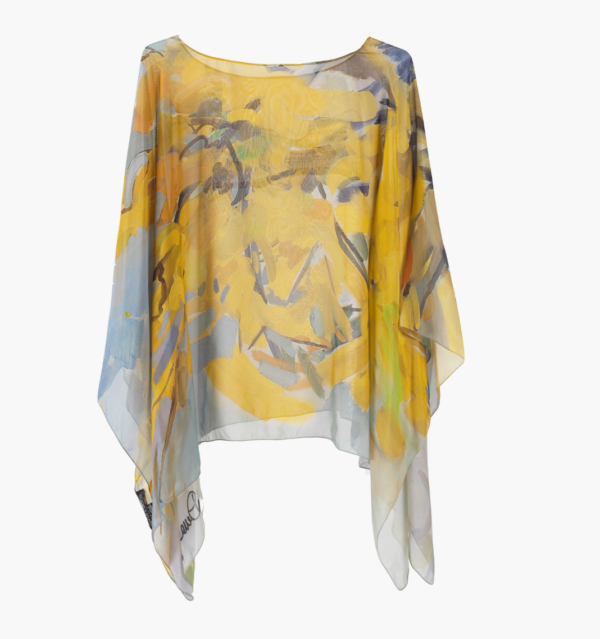 Jubilant - Georgette Silk Poncho