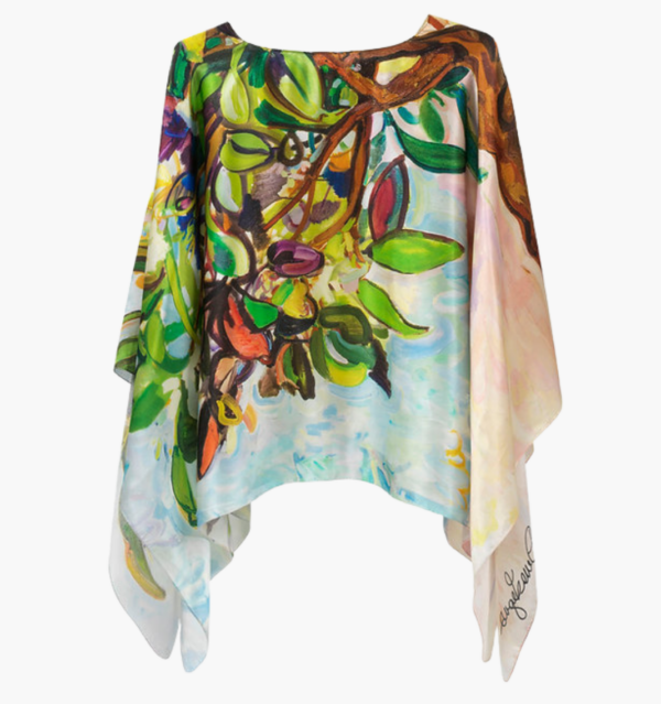 Girl from Ipanema Charmeuse Silk Poncho