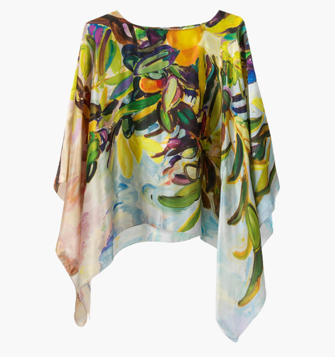 Girl from Ipanema - Charmeuse Silk Poncho