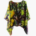 Giving Tree Charmeuse Silk Poncho