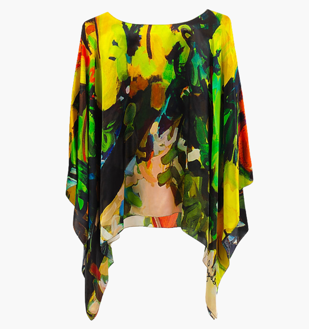 Hope - Charmeuse Silk Poncho