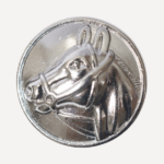 Horse Silver Magnetic Pin