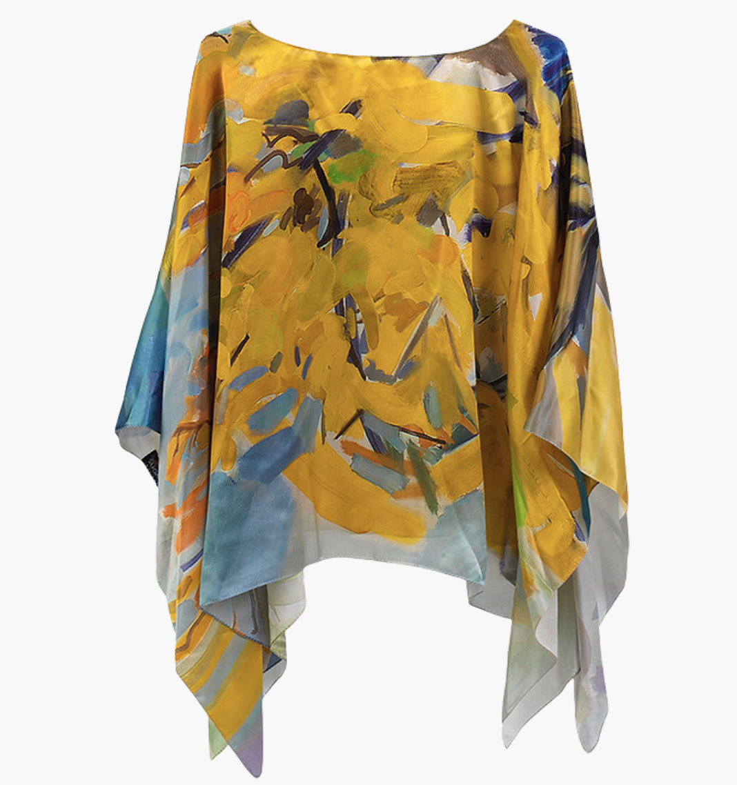 Jubilant - Charmeuse Silk Poncho