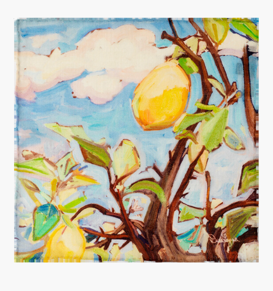 Lovely Lemons - Cotton Pocket Square