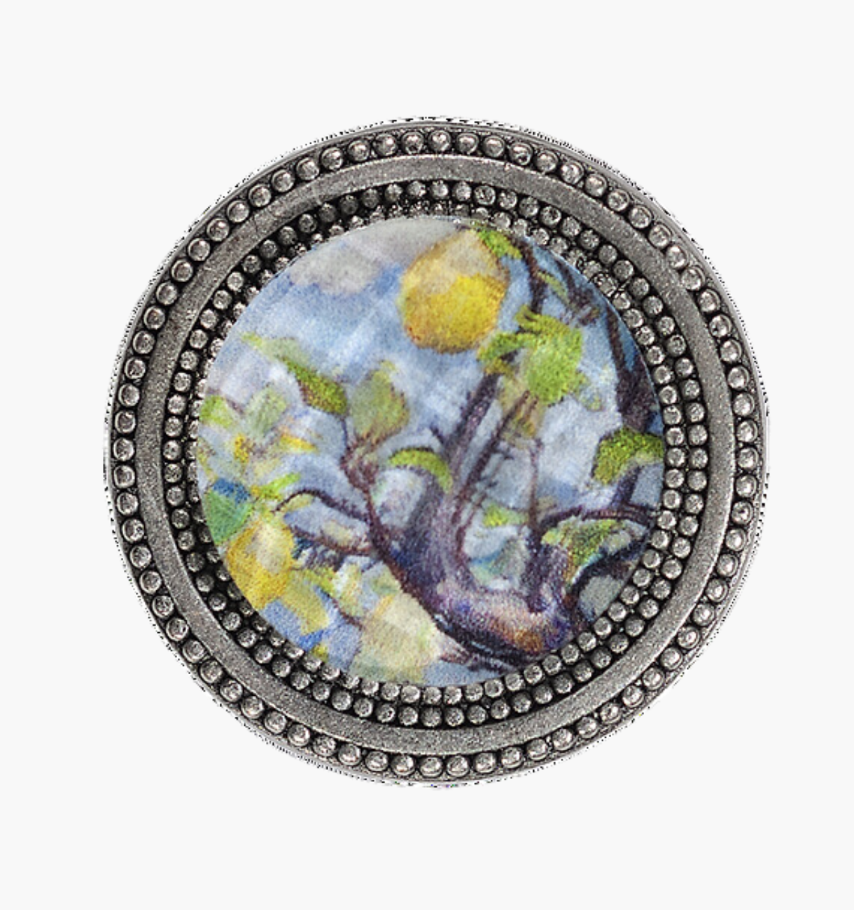 Lovely Lemons Silver - Magnetic Pin