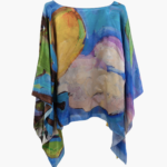 Lovely Lemons Charmeuse Silk Poncho