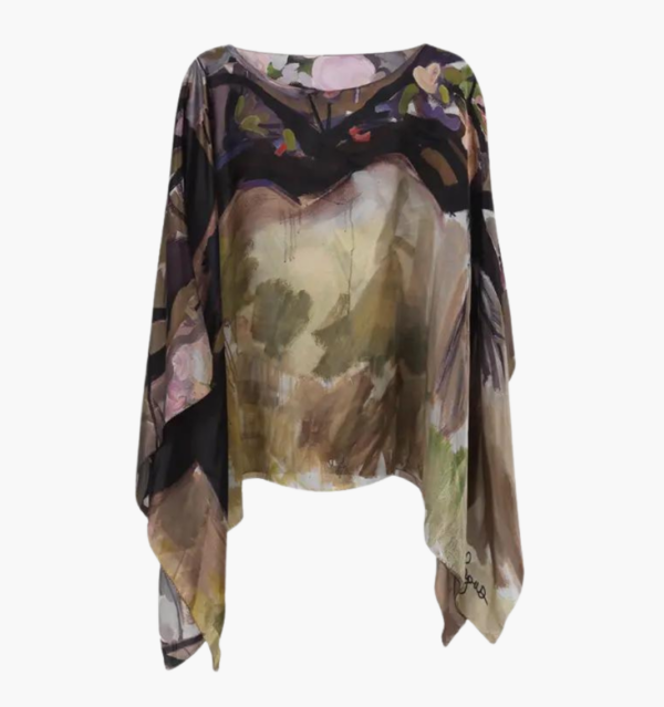 Momentum – Charmeuse Silk Poncho