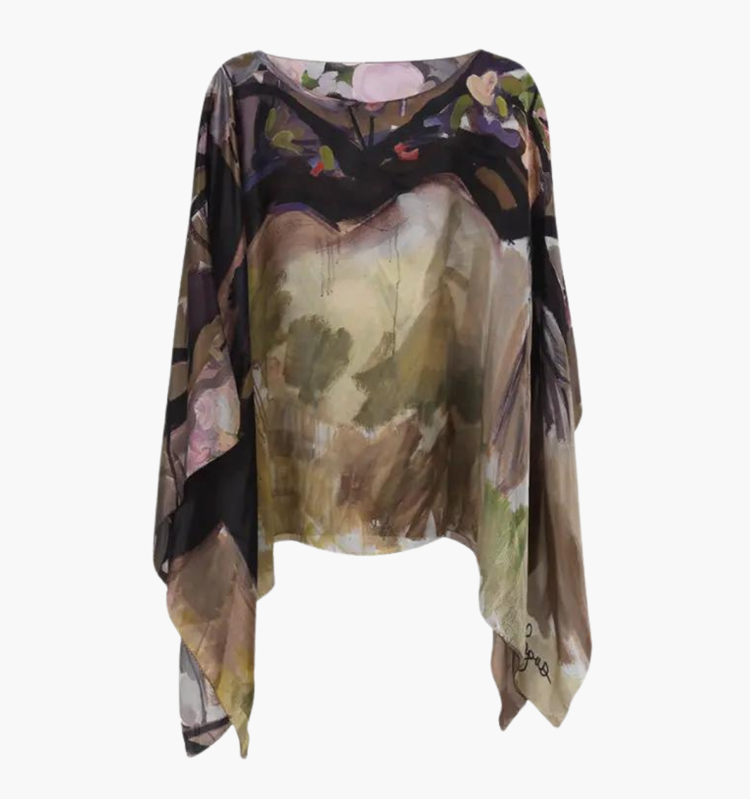 Momentum - Charmeuse Silk Poncho