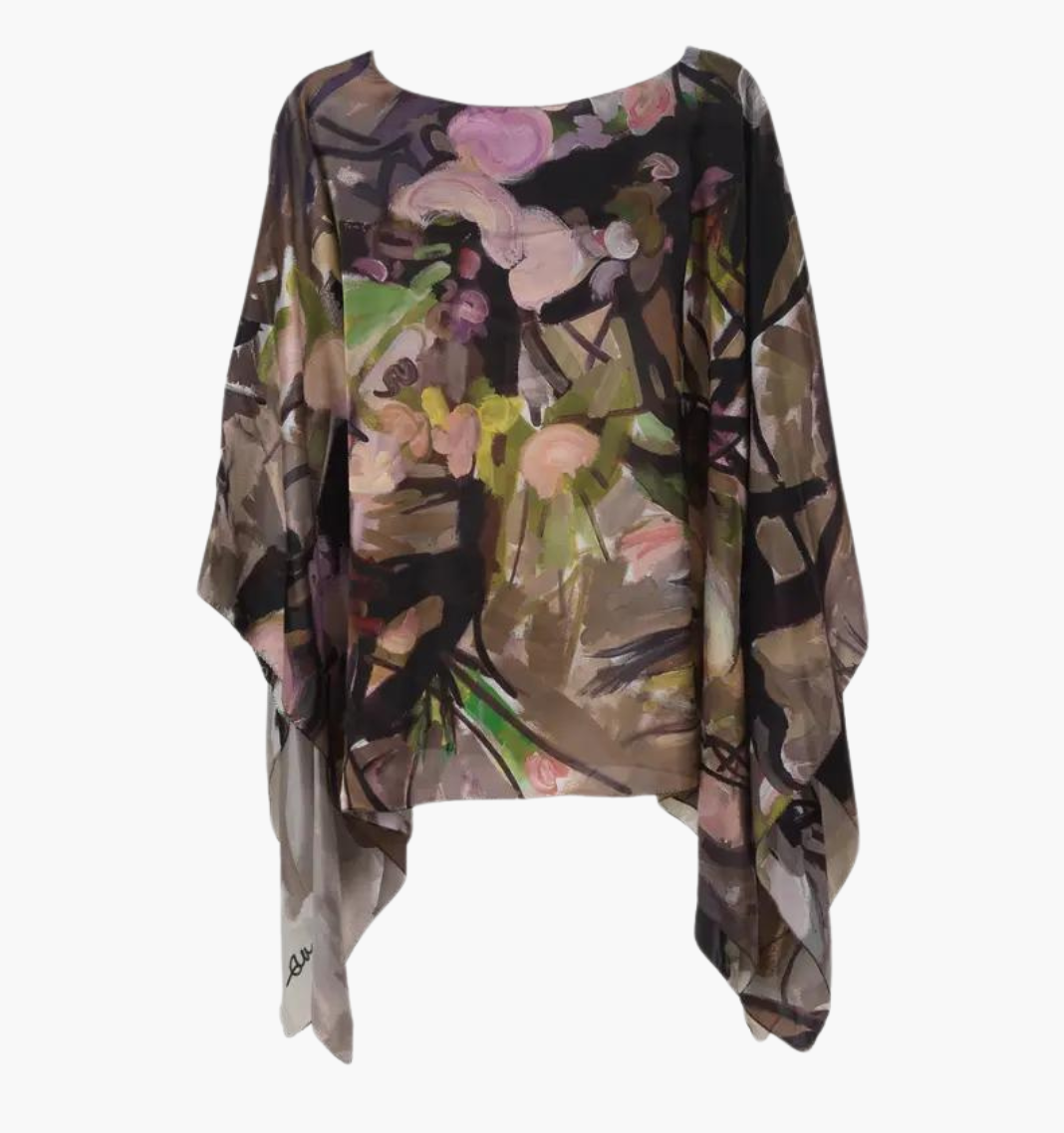 Momentum - Charmeuse Silk Poncho