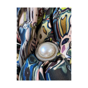 Black Magic- Silk Charmeuse Scarf