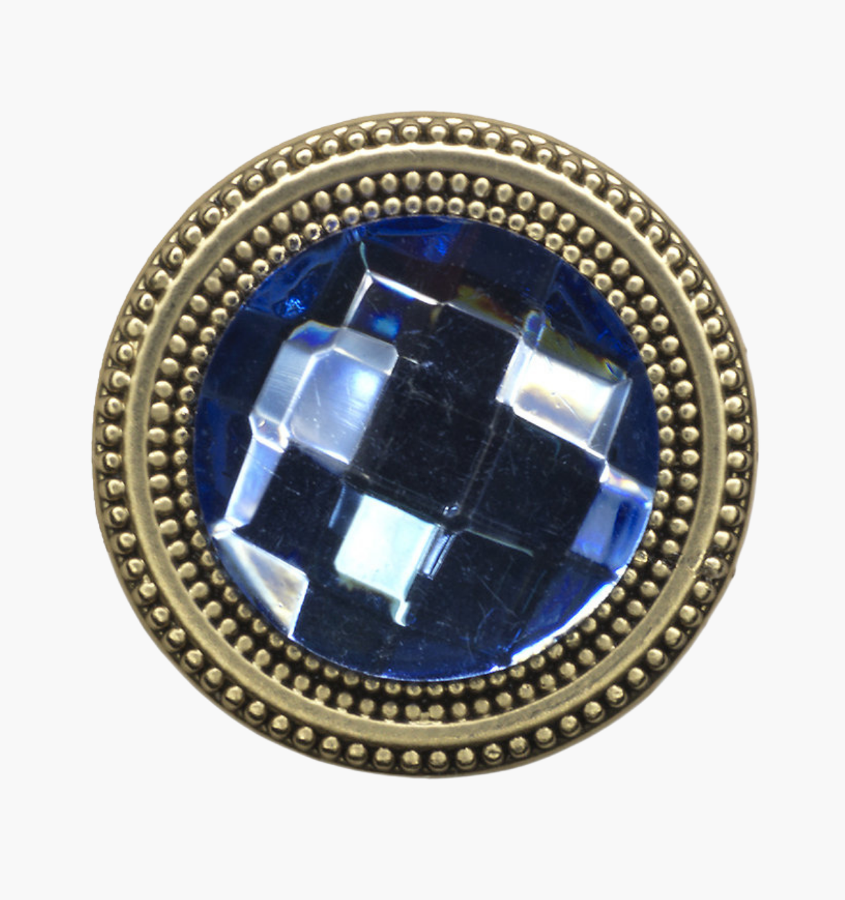 Periwinkle Crystal Gold Magnetic Pin