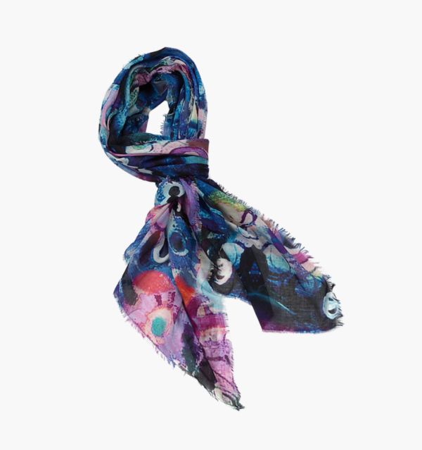 Rhapsody Blue Cashmere Modal Scarf