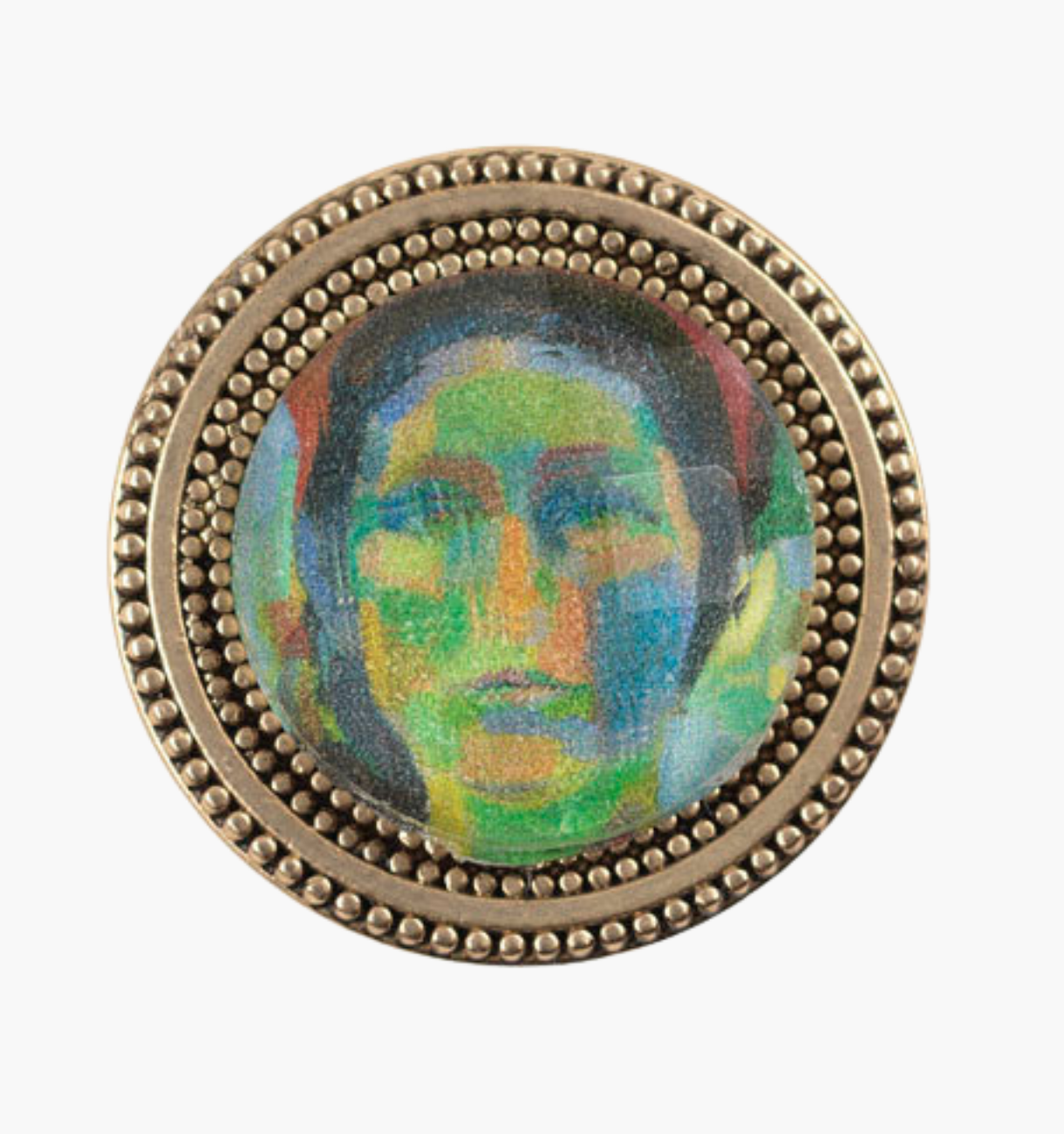 self Portrait (Gold) - Magnetic Pin