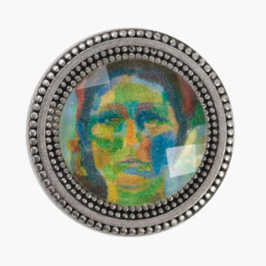 Self Portrait Silver - Magnetic Pin