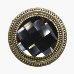 Smoky Crystal Gold Magnetic Pin