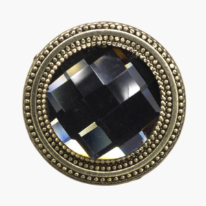 Smoky Crystal Gold Magnetic Pin