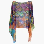 Sunday Fun Day - Georgette Silk Poncho