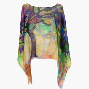 Sunday Fun Day - Georgette Silk Poncho