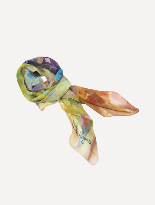 Sunday Fun Day - Silk Charmeuse Scarf