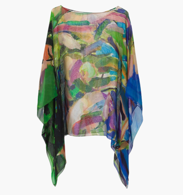 Blossoming Georgette Poncho