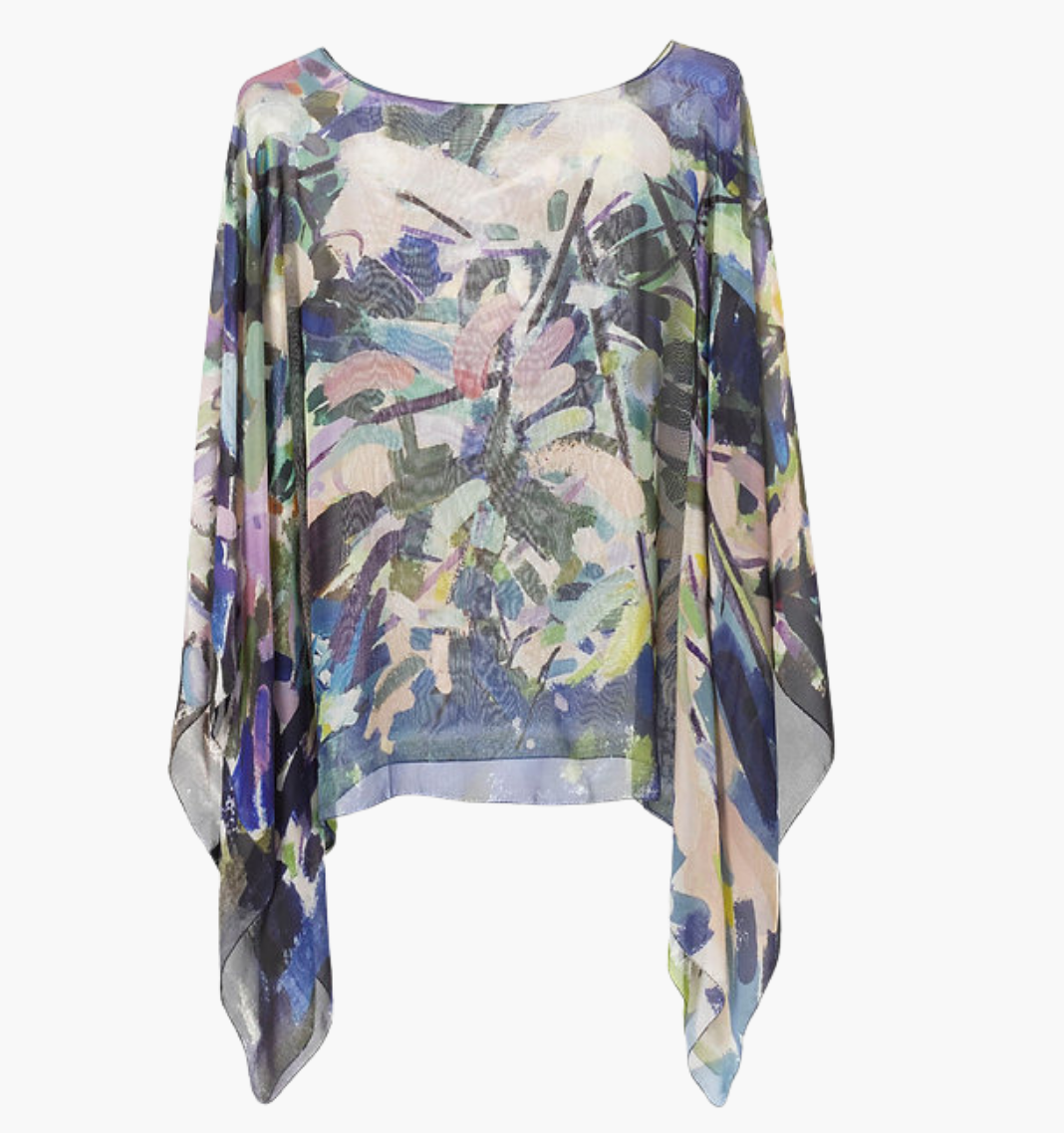 Eden - Georgette Silk Poncho